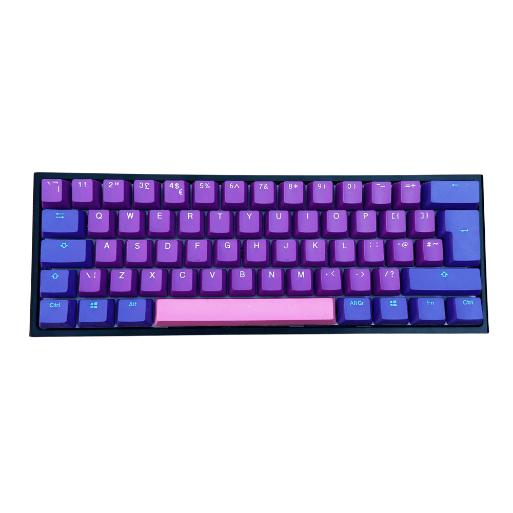 Ducky Ultra Violet PBT Double-Shot Keycaps Backlit – UK Layout ...