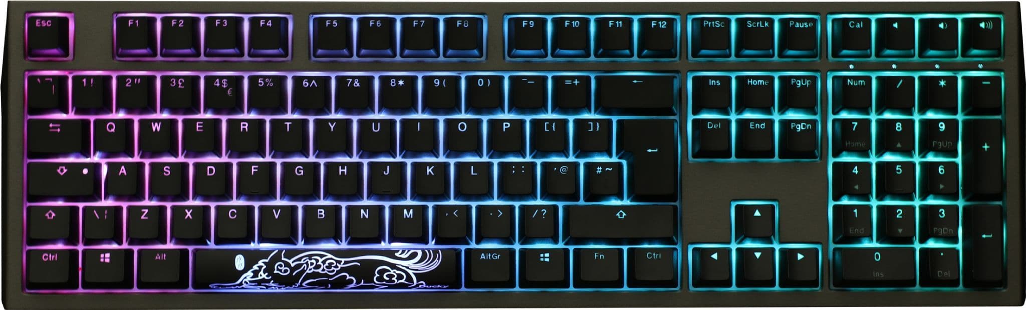 Ducky Shine 7 RGB Backlit Mechanical Keyboard with Cherry MX Switches ...